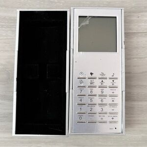 Vintage Digital Travel Clock Calculator AD-832 | Silver Flip Case | Retro Tech